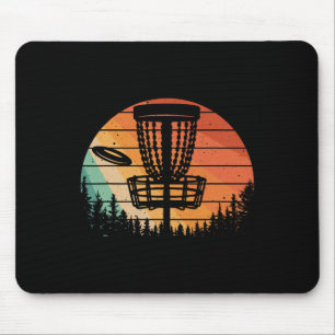 Funny Disc Golf Art For Men Women Kids Disc Golfer Mouse Pad
