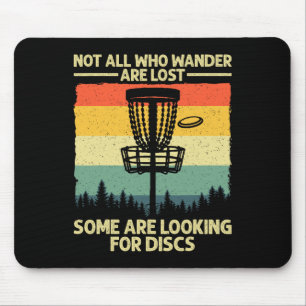Funny Disc Golf Art For Men Women Kids Disc Golfer Mouse Pad