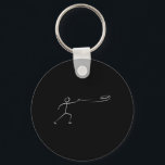 Funny Disc Golf Art For Men Women Stickman Disc Go Key Ring<br><div class="desc">Funny Disc Golf Art For Men Women Stickman Disc Golf Lover</div>
