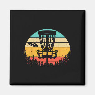 Funny Disc Golf Art For Men Women Vintage Disc Gol Magnet