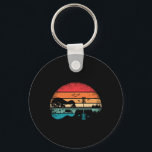 Funny Disc Golf Basket Frisbee Tree Guitar Guitari Key Ring<br><div class="desc">Funny Disc Golf Basket Frisbee Tree Guitar Guitarist</div>