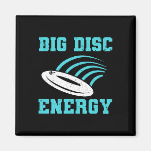 Funny Disc Golf Big Disc Energy Magnet