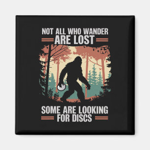 Funny Disc Golf Bigfoot Men Women Disc Golf Player Magnet