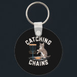 Funny Disc Golf Cat Lover Men Women Disc Golf Play Key Ring<br><div class="desc">Funny Disc Golf Cat Lover Men Women Disc Golf Player Golfer</div>