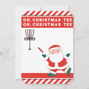 Funny Disc Golf Christmas Holiday Cards