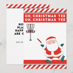 Funny Disc Golf Christmas Holiday Cards