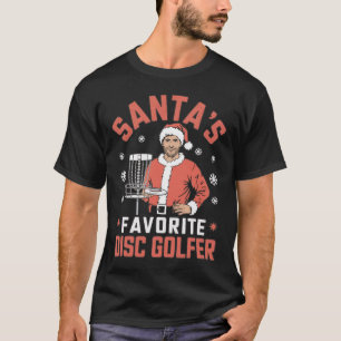 Funny Disc Golf Christmas Men Xmas Disc Golf Santa T-Shirt