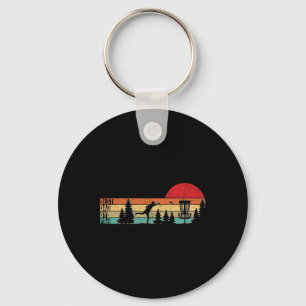 Funny Disc Golf Dad Best Dad By Par Vintage Disc G Key Ring