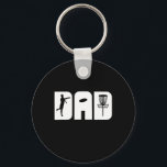 Funny Disc Golf Dad Fathers Day  Key Ring<br><div class="desc">Funny Disc Golf Dad Fathers Day</div>