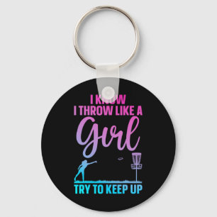 Funny Disc Golf Design For Girl Women Disc Golf Lo Key Ring