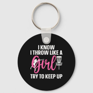 Funny Disc Golf Design For Girl Women Disc Golf Lo Key Ring