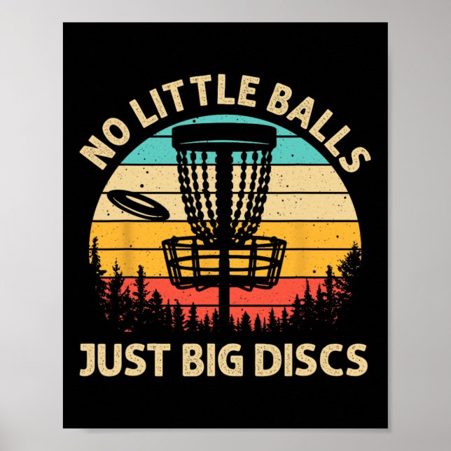 Funny Disc Golf Design For Men Women Disc Golf Lov Poster (Front)