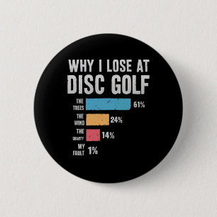 Funny Disc Golf Design For Men Women Disc Golf Pla 6 Cm Round Badge