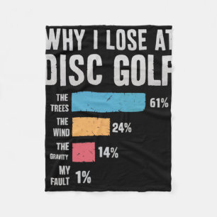 Funny Disc Golf Design For Men Women Disc Golf Pla Fleece Blanket