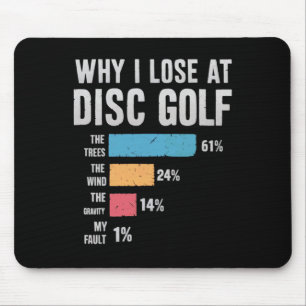 Funny Disc Golf Design For Men Women Disc Golf Pla Mouse Pad