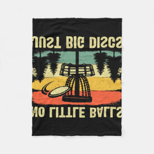 Funny Disc Golf Design For Men Women Kids Disc Gol Fleece Blanket