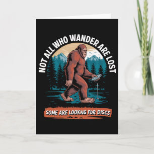 Funny Disc Golf Design Men Women Disc Golf Player Card