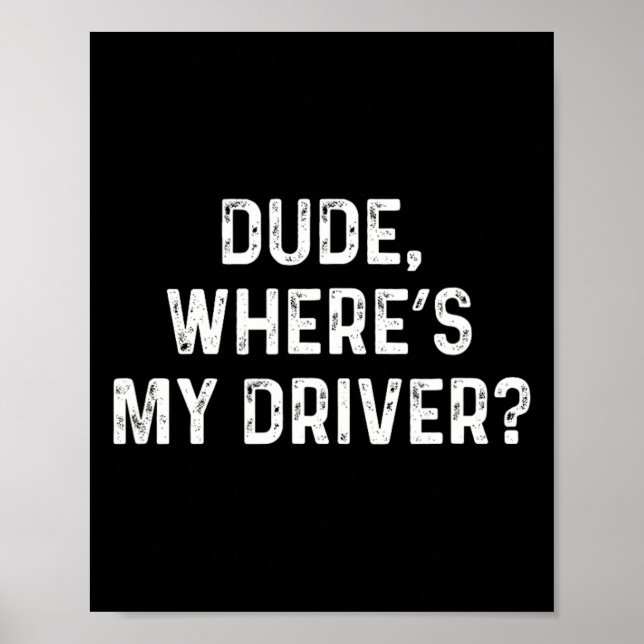 Funny Disc Golf Driver  Poster (Front)