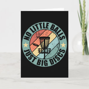 Funny Disc Golf Fathers Day Retro Card