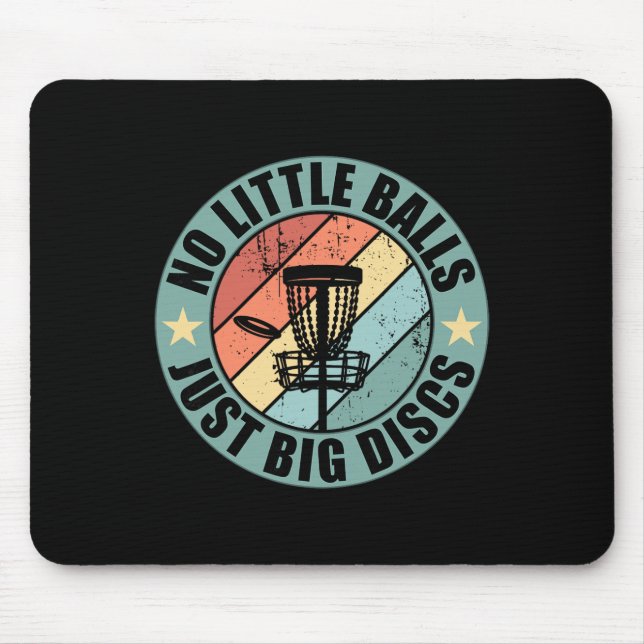 Funny Disc Golf Fathers Day Retro  Mouse Pad (Front)