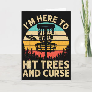 Funny Disc Golf For Men Women Disc Golf Player Tre Card