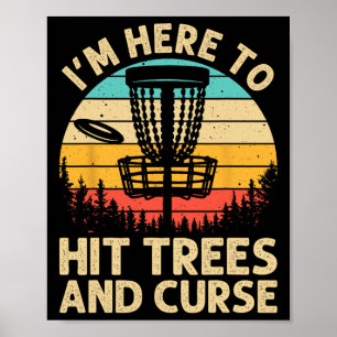Funny Disc Golf For Men Women Disc Golf Player Tre Poster