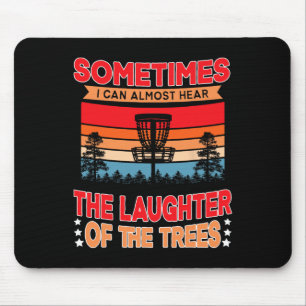 Funny Disc Golf Frisbee Player Mouse Pad