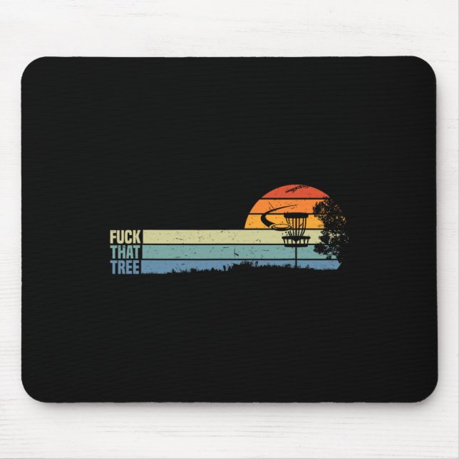 Funny Disc Golf Gift Sport That Tree For Hobby Pla Mouse Pad (Front)