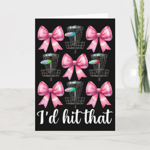 Funny Disc Golf Girl Mum Mother's Day Discgolf I'd Card