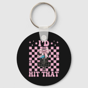 Funny Disc Golf Girl Mum Mother's Day Discgolf I'd Key Ring