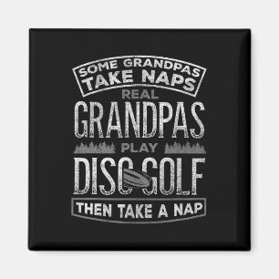 Funny Disc Golf Grandpa Fathers Day Disc Golfing  Magnet