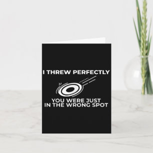 Funny Disc Golf Graphic Quote For Flying Disc Spor Card