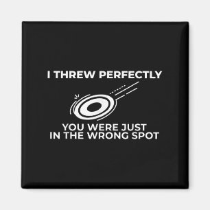 Funny Disc Golf Graphic Quote For Flying Disc Spor Magnet