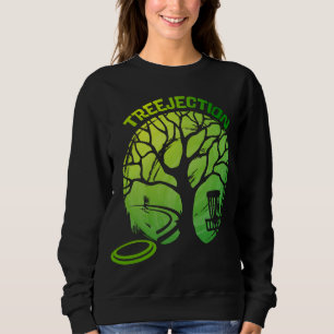 Funny Disc Golf graphic Tree Sweatshirt