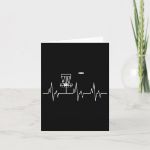 Funny Disc Golf Heartbeat Cute Alternative Sports  Card