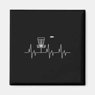 Funny Disc Golf Heartbeat Cute Alternative Sports Magnet
