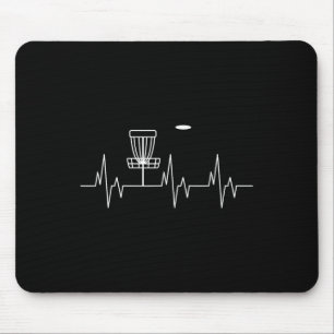 Funny Disc Golf Heartbeat Cute Alternative Sports  Mouse Pad