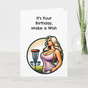 Funny Disc Golf Humour Birthday Card
