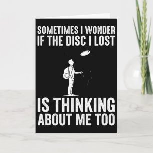 Funny Disc Golf Lost Disc Card