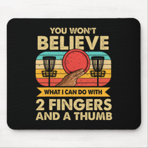 Funny Disc Golf Meme Mouse Pad
