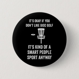 Funny Disc Golf Men Woman Kids 6 Cm Round Badge