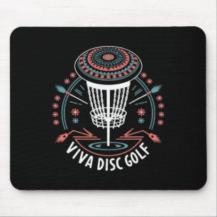 Funny Disc Golf Mexico Men Women Disc Golf Mexican Mouse Pad