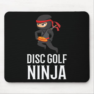 Funny Disc Golf Ninja Gift Golfer Disc Player Men Mouse Pad