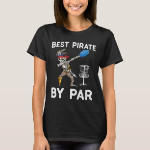 Funny Disc Golf Pirate Skeleton Halloween Frisbees T-Shirt