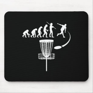 Funny Disc Golf Player Clothes Evolution Humour Me Mouse Pad