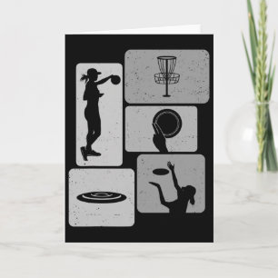 Funny Disc Golf Player Cool Flying Disc Sports Ent Card