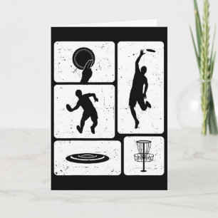 Funny Disc Golf Player Cool Flying Disc Sports Ent Card