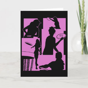 Funny Disc Golf Player Cool Flying Disc Sports Ent Card