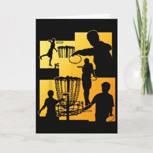 Funny Disc Golf Player Cool Flying Disc Sports Ent Card
