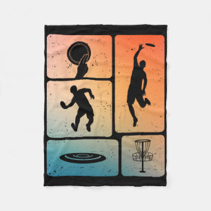 Funny Disc Golf Player Cool Flying Disc Sports Ent Fleece Blanket